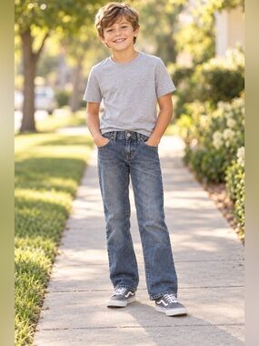 The Children’s Place Boys Jeans Size 10 Bootcut Adjustable Elastic Waist Denim